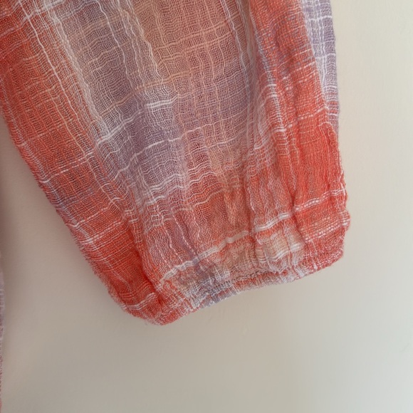 Anthropologie Cloth and Stone Plaid Blouse NWOT Size Large - Picture 6 of 6